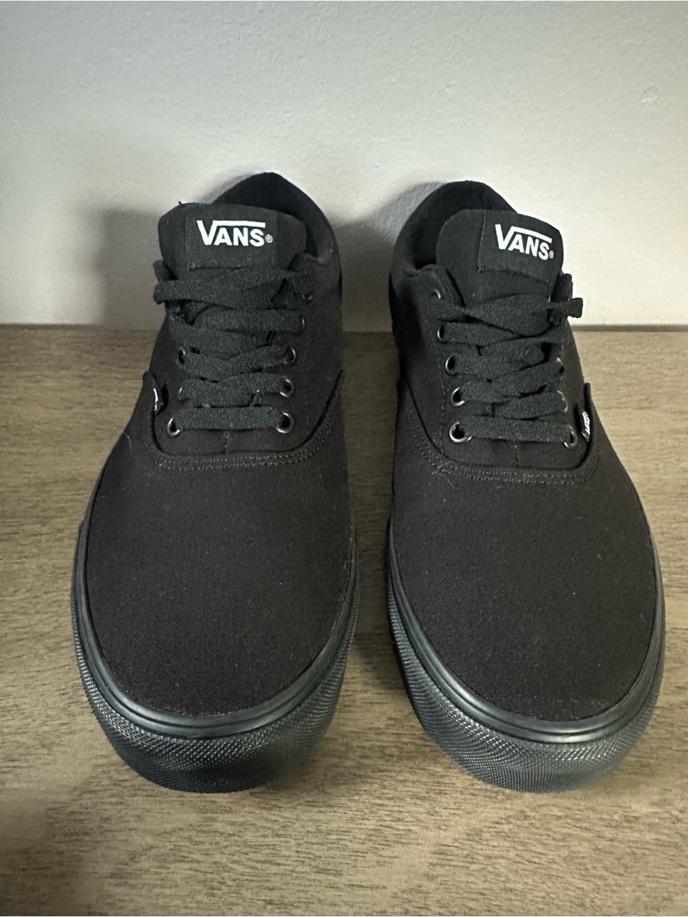 Vans Black Low-Top Canvas Sneakers